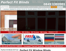 Tablet Screenshot of perfectfitblindsuk.com